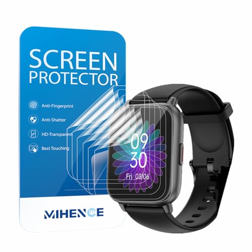 MIHENCE Schutzfolie Kompatibel für RUIMEN H1 1.85 Zoll Smartwatch, TPU HD Displayschutzfolie [ 6 Stück ] von MIHENCE