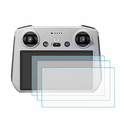 MIHENCE Schutzfolie Kompatibel für DJI Mini 4 pro/Mini 3/Mini 3 Pro/Air 3S/Mavic 3 Pro/Mavic 3 Classic RC/RC 2 Fernbedienungs Zubehör, 9H gehärtetes Glas Displayschutzfolie (3 Stück) von MIHENCE