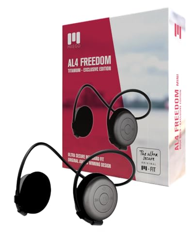 MIIEGO AL4 Freedom Bluetooth Kopfhörer - Kabellos & Wasserfest - Ultrasichere Passform - Kristallklarer Sound & Lange Akkulaufzeit – Titanium MIIEGO AL4 Freedom Bluetooth Kopfhörer - Kabellos & Wasserfest - Ultrasichere Passform - Kristallklarer Sound & Lange Akkulaufzeit – Titanium von MIIEGO