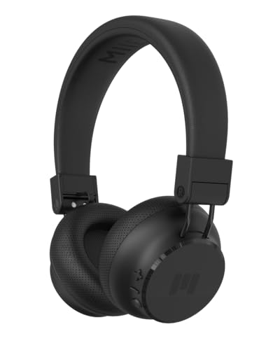 MIIEGO MOOVE35i PRO | Active Noise Cancelling Bluetooth Kopfhörer | Kabellose On-Ear Headphones | 70 Std. Akkulaufzeit | Black in Black (Black in Black) von MIIEGO