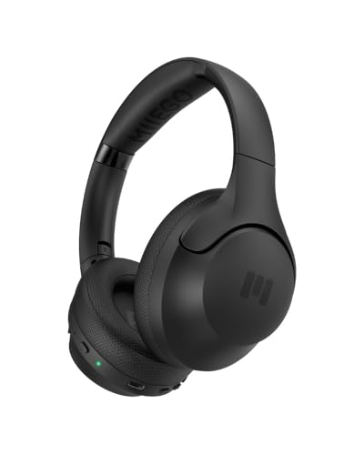 MIIEGO MOOVE45i PRO | Active Noise Cancelling Bluetooth Kopfhörer | Kabellose Over-Ear Headphones | 70 Std. Akkulaufzeit | Black in Black (Black in Black) von MIIEGO