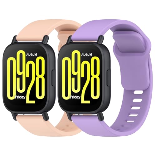 MIJOBS 2 Stück Armband Kompatibel mit Redmi Watch 5 Active, Sport Wasserdichtes Silikonband, Ersatzband für Redmi Watch 5 Lite und Redmi Watch 5 Active Armbänder von MIJOBS