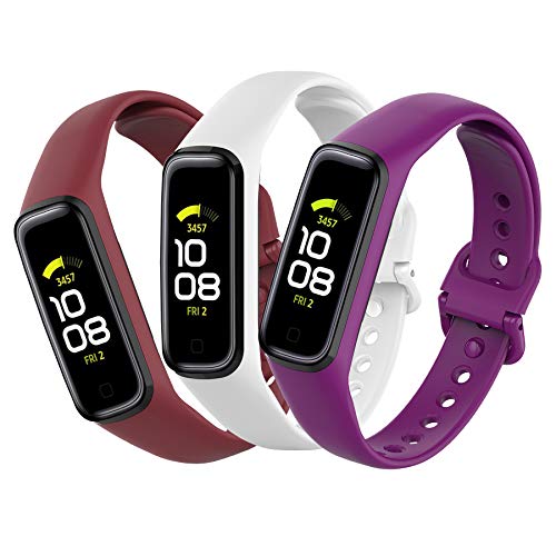 MIJOBS 3-teilige Armbands Kompatibel mit Samsung Galaxy Fit2 Silikonarmband Sportriemen Kompatibel mit Samsung Galaxy Fit2 Armband von MIJOBS