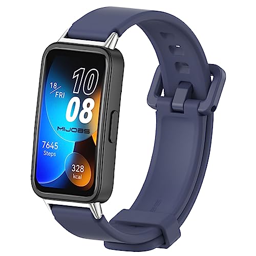 MIJOBS Armband Kompatibel mit Huawei Band 8 & Huawei Band 8 NFC Ersatzband Sport Armband Silikon Armbänder für Huawei Band 8 Standard Edition & Huawei Band 8 NFC Zubehör von MIJOBS