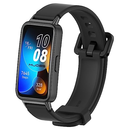 MIJOBS Armband Kompatibel mit Huawei Band 9 & Huawei Band 8 Ersatzband Sport Armband Silikon Armbänder für Huawei Band 8/9 Standard Edition & Huawei Band 8/9 NFC Zubehör von MIJOBS