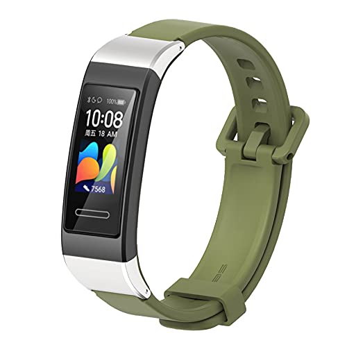 MIJOBS Ersatzarmband Kompatibel mit HUAWEI Band 4 PRO,HUAWEI Band 3PRO,HUAWEI Band 3 Armband Weiche Silikon Ersatz Sportarmband Kompatible mit Huawei Band 4 Pro,Huawei Band 3/3 Pro von MIJOBS