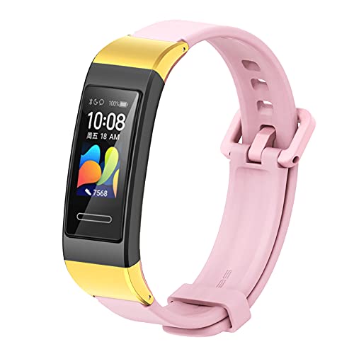 MIJOBS Ersatzarmband Kompatibel mit HUAWEI Band 4 PRO,HUAWEI Band 3PRO,HUAWEI Band 3 Armband Weiche Silikon Ersatz Sportarmband Kompatible mit Huawei Band 4 Pro,Huawei Band 3/3 Pro von MIJOBS