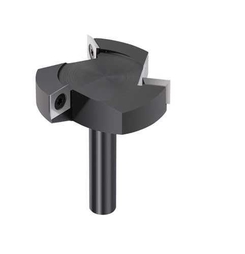 1 stücke Fräser for Holz 8/12mm 3 Flöten Holz Hobel Bit Gesicht Mühle Einsatz Hartmetall Platte spoilboard CNC Auftauchen Router Bit(12x59x71Lx3T) von MIKFESPO