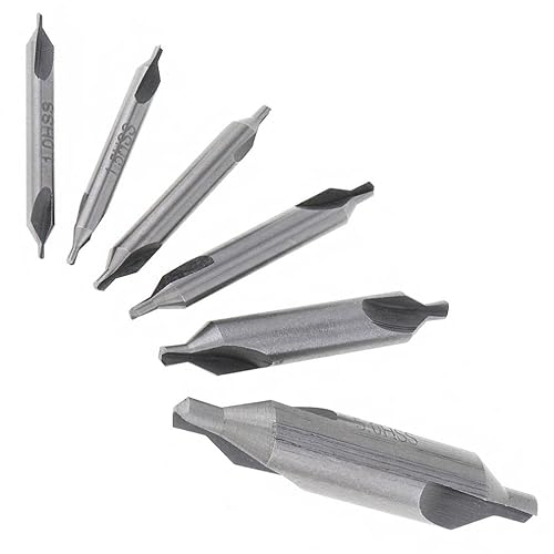 6 Stück/Set Bohrer 1/1,5/2/2,5/3/5 mm Bit HSS metrische kombinierte Zentrierbohrer mit 60-Grad-Winkelschlitz und for Holzbohren 6 Stück/Set Bohrer 1/1,5/2/2,5/3/5 mm Bit HSS metrische kombinierte Zentrierbohrer mit 60-Grad-Winkelschlitz und for Holzbohren von MIKFESPO