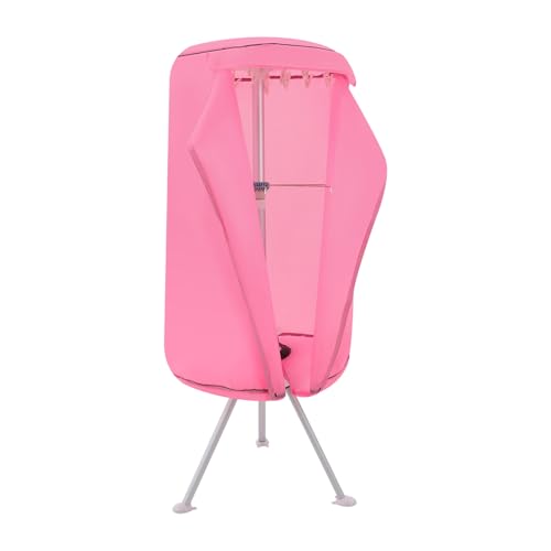 Tragbarer Wäschetrockner, Wäschetrockner, 2-stufiger Wäschetrockner -15KG Warmlufttrockner Klein für Apartment,Zuhause, Reisen (Rosa) von MIKIYUEER