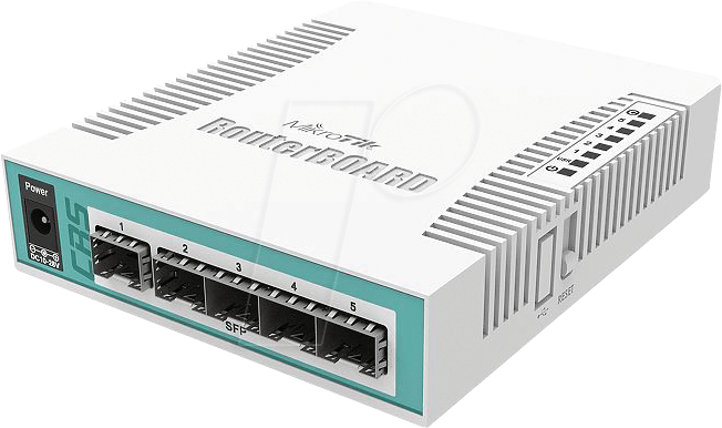 MTK CRS106-1C-5S - Cloud Router Switch 106-1C-5S  QCA8511 400MHz von MIKROTIK