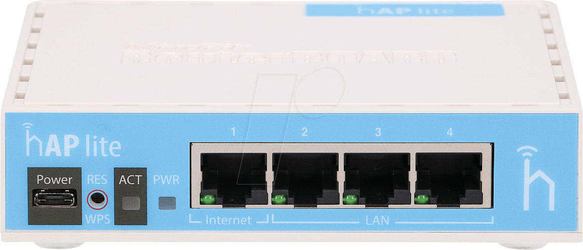 MTK HAP LITE - hAP Lite mit 650MHz CPU, 32MB RAM, 4xLAN von MIKROTIK