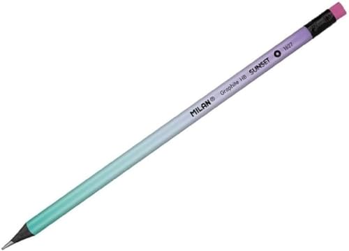 Bleistift mit Radiergummi, Preis pro Einheit und verschiedenen Farben von MILAN