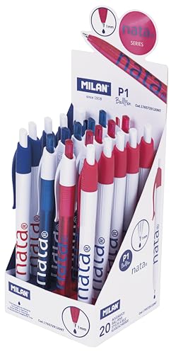 MILAN® P1 nata® 624 Displaybox, 20 Stück, blaue Tinte von MILAN