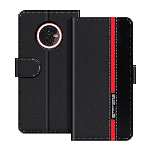 MILEGAO Für Gigaset GX4 Flip Cover, Magnetschnalle Mehrfarbig Business PU Leder Handyhülle mit Kartenschlitz, für Gigaset GX4 6,1 Zoll von MILEGAO