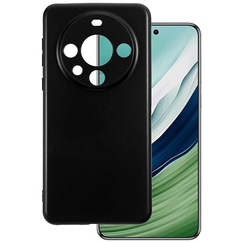 MILEGAO Schutzhülle für Huawei Mate 60 Pro, ultradünn, Gel-Pudding, weiche Silikon-Handyhülle für Huawei Mate 60 Pro 6,8 Zoll (17,3 cm) (Schwarz) von MILEGAO