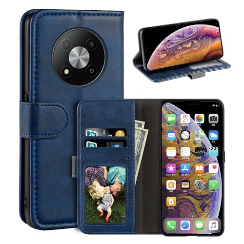 MILEGAO Schutzhülle für ZTE Blade A73 5G, magnetisches PU-Leder, Brieftaschen-Stil, Business-Telefonhülle, modische Klapphülle mit Kartenfach und Ständer für ZTE Fresh 50 7543N 6,53 Zoll (16,6 cm), von MILEGAO