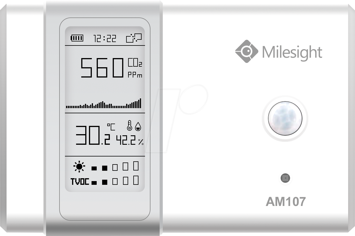 MIL AM107 - LoRaWAN Indoor Ambience Monitoring Sensor + von MILESIGHT