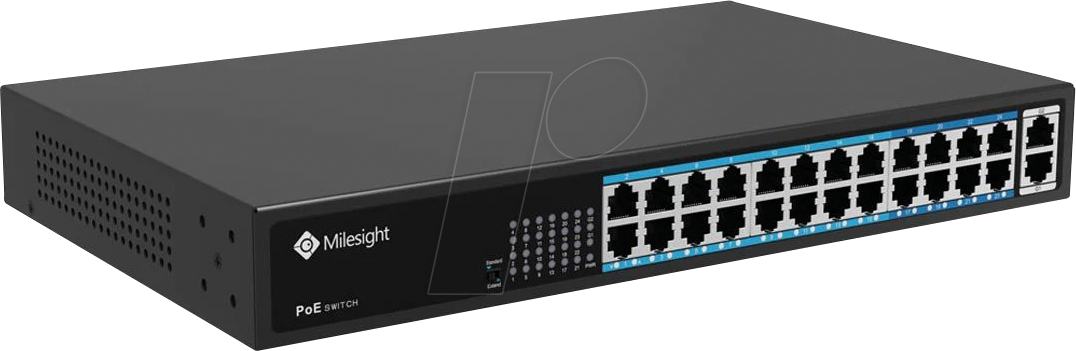 MIL MS-S0224-GL - Switch, 16-Port, Fast Ethernet, PoE+ von MILESIGHT