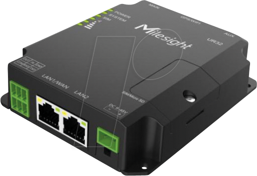 MIL UR32L04EUPW4 - Industrial LTE Router, PoE, WLAN, RS232/485 von MILESIGHT