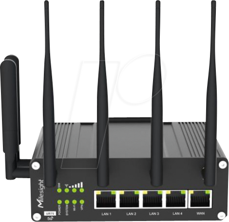MIL UR75504AEW2P - Industrial 5G Router, PoE, WLAN von MILESIGHT