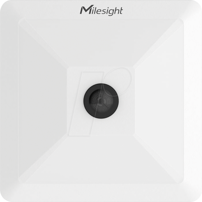MIL VS121-P W-H - LoRaWAN Arbeitsplatzsensor, PoE, 18 x 7 m, weiß von MILESIGHT