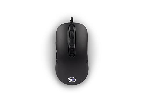 MILLENIUM Gaming Maus in Schwarz - High Performance USB Gaming Mouse für Hobby-Gamer und eSportler, optisch & funktional ansprechende Gamingmaus, schwarz von MILLENIUM