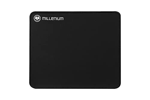 MILLENIUM MSL Gaming Mauspad. Gaming Matte 450 x 400 x 3 mm, Anti Rutsch Mauspad verbessert Präzision und Geschwindigkeit, Größe L, schwarz von MILLENIUM