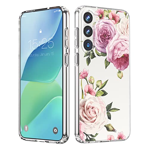 MILPROX Kompatibel mit Samsung Galaxy S23 Blume Hülle, Niedliches Hülle Design für Mädchen Frauen, Stoßfest Blumenmuster Harte Rückseite für Samsung Galaxy S 23 5G Telefon 2023 6,1 Zoll Pfingstrose MILPROX Kompatibel mit Samsung Galaxy S23 Blume Hülle, Niedliches Hülle Design für Mädchen Frauen, Stoßfest Blumenmuster Harte Rückseite für Samsung Galaxy S 23 5G Telefon 2023 6,1 Zoll Pfingstrose von MILPROX