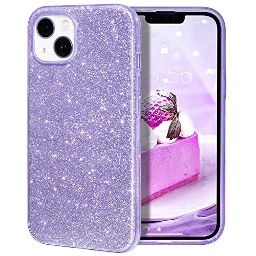 MILPROX iPhone 12 Mini Hülle Glitzer Schutzhülle Bling DREI-Schicht-Hybridstruktur Slim Kristallklar schützende Hülle kompatibel mit iPhone 12 Mini - Violett MILPROX iPhone 12 Mini Hülle Glitzer Schutzhülle Bling DREI-Schicht-Hybridstruktur Slim Kristallklar schützende Hülle kompatibel mit iPhone 12 Mini - Violett von MILPROX