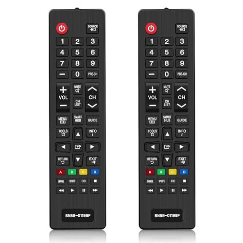 MIMIROOM 2Pcs Universal Fernbedienung für Samsung Smart TV, Universal Fernbedienung Fernseher Universalfernbedienung BN59-01199F, Kompatibel mit Alle für Samsung Fernbedienung MIMIROOM 2Pcs Universal Fernbedienung für Samsung Smart TV, Universal Fernbedienung Fernseher Universalfernbedienung BN59-01199F, Kompatibel mit Alle für Samsung Fernbedienung von MIMIROOM