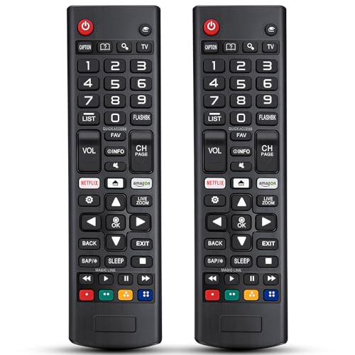 MIMIROOM 2pack Universal Fernbedienung für LG Smart TV, Universalfernbedienung,Fernbedienung für LG TV LCD LED 3D HDTV, Neue Ersatzfernbedienung für den alle LG Smart TV AKB75095307, AKB75095308 MIMIROOM 2pack Universal Fernbedienung für LG Smart TV, Universalfernbedienung,Fernbedienung für LG TV LCD LED 3D HDTV, Neue Ersatzfernbedienung für den alle LG Smart TV AKB75095307, AKB75095308 von MIMIROOM