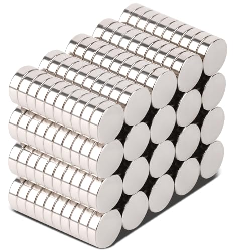 MIN CI 100 Stück Mini Magnete Rund, 8x2mm Neodym Magnete Stark Kleine, Magnete für Whiteboard, Magnete für Magnettafel Pinnwand Kühlschrankmagnete Flach Magnete Kaufen von MIN CI