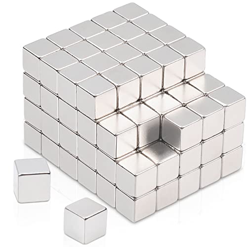 MIN CI 110 Stück Neodym Magnete Extra Stark, 5x5x5mm Magnete Stark Mini Magnete Klein Magnete für Magnettafel Kühlschrank Tafelmagnete Fotos Whiteboard Magneten von MIN CI