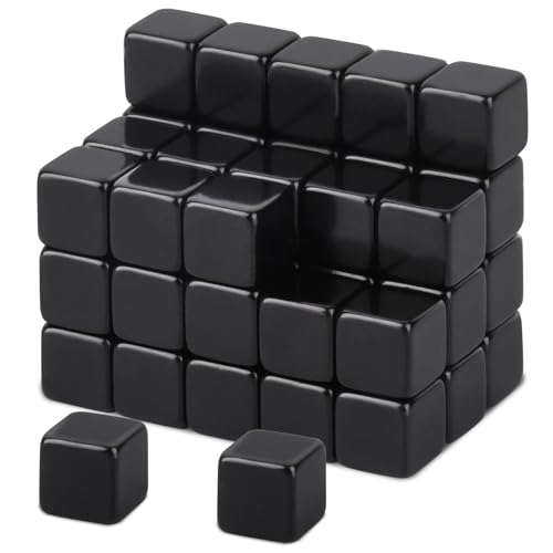 MIN CI 50 Stück Magnete für Magnettafel, 8x8x8mm Mini Magnete Stark Magnet Kleine, Schwarz Neodym Magneten Starke Magnete Tafelmagnete Kühlschrank Magnete von MIN CI