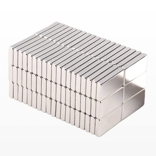 MIN CI 6x3x1.5mm Neodym Magnete Extra Stark,120 Stück Starker Magneten Rechteckig Flach Magnet Halt Mini Magnete Magnetplatten Kleine Magnete Kühlschrank Fotos Karten Postkarte Büro von MIN CI