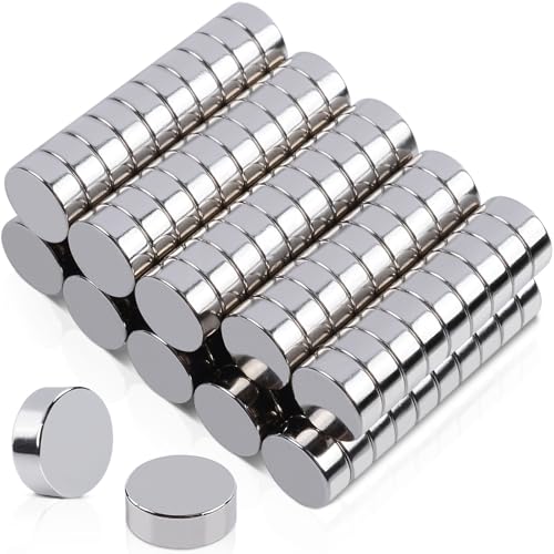 MIN CI 8x3mm Klein Magnete Stark, 110Stück Mini Magnete, Neodym Magnet Rund Flach Magneten Kaufen Kühlschrank Magnete für Magnettafel Pinnwand Fotos von MIN CI