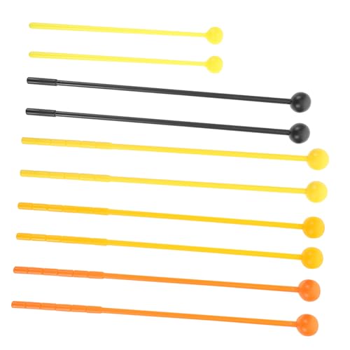 MINAOLULUS 10 Stücke Professionelle Trommel Schlägel Kunststoff Drumsticks Für Kinder Und Erwachsene Geeignet Für Xylophon Glockenspiel Schlägel Sticks MINAOLULUS 10 Stücke Professionelle Trommel Schlägel Kunststoff Drumsticks Für Kinder Und Erwachsene Geeignet Für Xylophon Glockenspiel Schlägel Sticks von MINAOLULUS