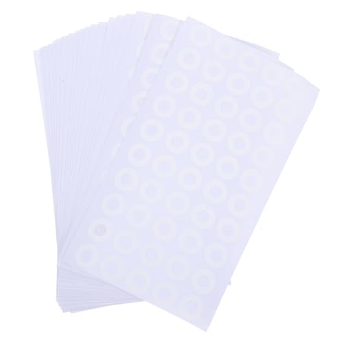 MINAOLULUS 1000 Stück Abdeckband Nur Aufkleber für den Rektalgebrauch Grundbedarfsartikel für kleine Unternehmen auflösbares Papier locher aufkleber PVC selbstklebend Weiß MINAOLULUS 1000 Stück Abdeckband Nur Aufkleber für den Rektalgebrauch Grundbedarfsartikel für kleine Unternehmen auflösbares Papier locher aufkleber PVC selbstklebend Weiß von MINAOLULUS