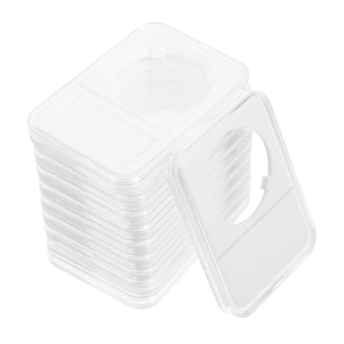 MINAOLULUS 10er Schachtel Münzsicher Münzboxen Für Sammler Münzsammelutensilien, Die Man Unbedingt Haben Muss Münzsammlerinhaber Viertelmünzenhalter Geldretter P.s Transparent von MINAOLULUS