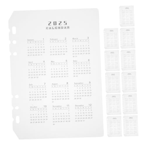 MINAOLULUS 12 Stück 6 Kalender Lünetten Seitentrenner Ersatzkalender Abnehmbarer Planer Für Ordner Kalender Notizblock Trenner Täglich Gelocht Pp Transparent MINAOLULUS 12 Stück 6 Kalender Lünetten Seitentrenner Ersatzkalender Abnehmbarer Planer Für Ordner Kalender Notizblock Trenner Täglich Gelocht Pp Transparent von MINAOLULUS