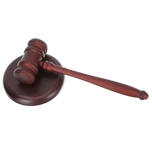 MINAOLULUS 1Satz Richterhammer aus Holz Auktionswerkzeug mit Stabilem Sockel für Gerichtsverhandlungen und Auktionen Langlebig Tragbar und Handgefertigt für Juristen und Anwälte MINAOLULUS 1Satz Richterhammer aus Holz Auktionswerkzeug mit Stabilem Sockel für Gerichtsverhandlungen und Auktionen Langlebig Tragbar und Handgefertigt für Juristen und Anwälte von MINAOLULUS