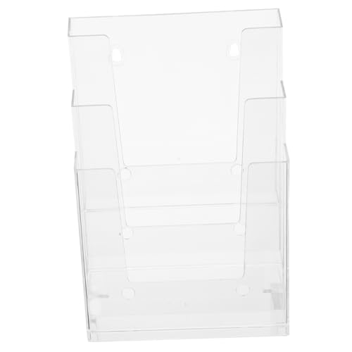 MINAOLULUS 2 Stück Wand Displayständer Zeitschriftenhalter Zeitschriftendisplay Prospekthalter Präsentationsständer Dokumentenhalter Für Theke Prospektständer Transparentes Acryl MINAOLULUS 2 Stück Wand Displayständer Zeitschriftenhalter Zeitschriftendisplay Prospekthalter Präsentationsständer Dokumentenhalter Für Theke Prospektständer Transparentes Acryl von MINAOLULUS