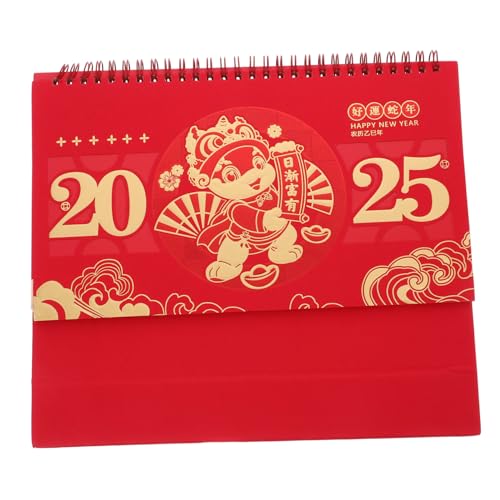 MINAOLULUS 2025 Hohler Tischkalender Mit Heißprägung Kalender Für Das Neue Jahr Chinesischer Kalender Schlangenjahreskalender Chinesische Kalender Neujahrskalender Rot Papier MINAOLULUS 2025 Hohler Tischkalender Mit Heißprägung Kalender Für Das Neue Jahr Chinesischer Kalender Schlangenjahreskalender Chinesische Kalender Neujahrskalender Rot Papier von MINAOLULUS