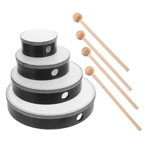 MINAOLULUS 4 Sätze Handtrommel -Set Handpan-Drum-Instrument Holzrahmentrommel Musikinstrument Percussion Mallets Zungentrommelschlägel Musiktrommelholz Nachahmung von Leder MINAOLULUS 4 Sätze Handtrommel -Set Handpan-Drum-Instrument Holzrahmentrommel Musikinstrument Percussion Mallets Zungentrommelschlägel Musiktrommelholz Nachahmung von Leder von MINAOLULUS