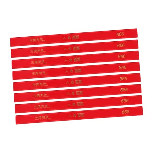 MINAOLULUS 48Stücke Schreinermarker Rot Harte Bleistifte Holzarbeitsmarker Octagonal Design Stabiler Schreibkern für Holzarbeiten und Handwerk Hochwertiges Leicht zu Schärfen MINAOLULUS 48Stücke Schreinermarker Rot Harte Bleistifte Holzarbeitsmarker Octagonal Design Stabiler Schreibkern für Holzarbeiten und Handwerk Hochwertiges Leicht zu Schärfen von MINAOLULUS