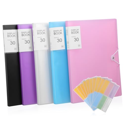 MINAOLULUS 5 Stück Schauordner Dokumentenordner Organisationsportfolio Ordner Mit Taschen Transparente Schulordnerhüllen Großes Schaubuch Organizer Für Wichtige Dokumente Ordner MINAOLULUS 5 Stück Schauordner Dokumentenordner Organisationsportfolio Ordner Mit Taschen Transparente Schulordnerhüllen Großes Schaubuch Organizer Für Wichtige Dokumente Ordner von MINAOLULUS