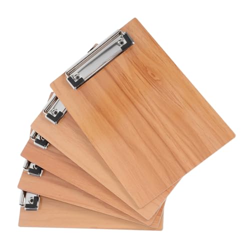 MINAOLULUS 5 Stück Schreibbrett Holzkorn Klemmbretthalter Bauklemmbrett mit Aufbewahrung Bastel-Zwischenablage Clips für Dateitafeln Zwischenablage fürs Büro Eisen Light Brown MINAOLULUS 5 Stück Schreibbrett Holzkorn Klemmbretthalter Bauklemmbrett mit Aufbewahrung Bastel-Zwischenablage Clips für Dateitafeln Zwischenablage fürs Büro Eisen Light Brown von MINAOLULUS