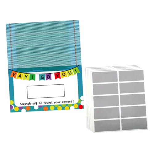 MINAOLULUS 50 Blatt Lose Abrubbeln Rubbellose Selber Machen Klassenpreise Für Die Mittelschule Machen Sie Ihre Eigenen Rubbellose Rubbelkarten Selber Machen Preise Im Klassenzimmer Papier von MINAOLULUS