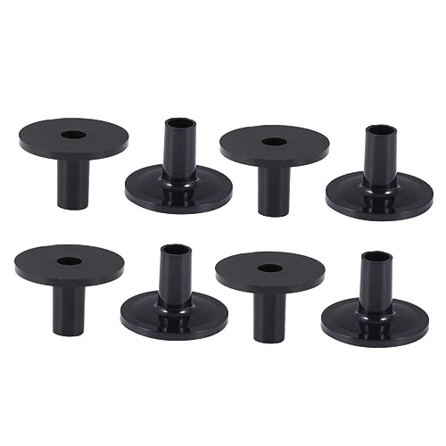 MINAOLULUS 8Stücke Teiliges Drum Cymbal Sleeve aus Kunststoff für Beckenständer Zubehör für Percussion Instrumente Schwarz Standardgröße Langlebig und Schützende Hülse für Optimalen von MINAOLULUS